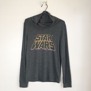 Star Wars Mock Hoodie Gray Size Extra Small